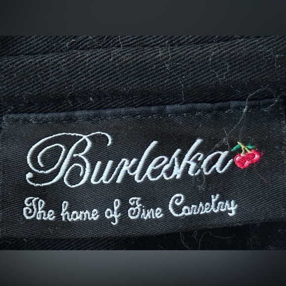 Burleska Corset Zip Up Brown Faux Leather Buckles Steampunk Goth Top 26 *Flawed - Picture 6 of 12